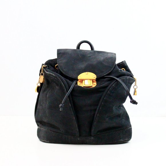 Donna Karan Handbags - Dona Karan backpack leather and nylon